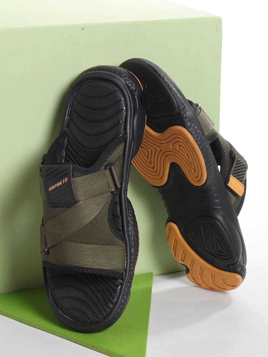 IMPAKTO Men Bad Boy Sandals with Adjustable Strap Anti-Skid Sole For Outdoor - view 1