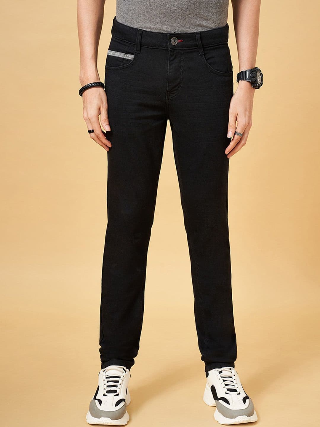 SF JEANS by Pantaloons Men Skinny Fit Clean Look Stretchable Jeans - view 1