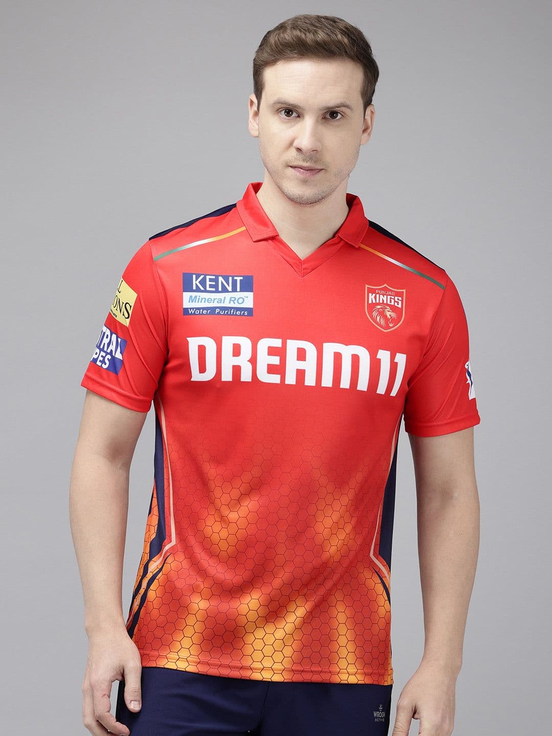 playR PBKS Fan Printed Polo Collar Dri-FIT Jersey T-shirt 2024 - view 1