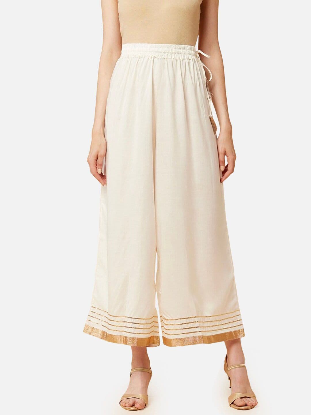 BCZ Style Flared Ethnic Palazzos - view 1