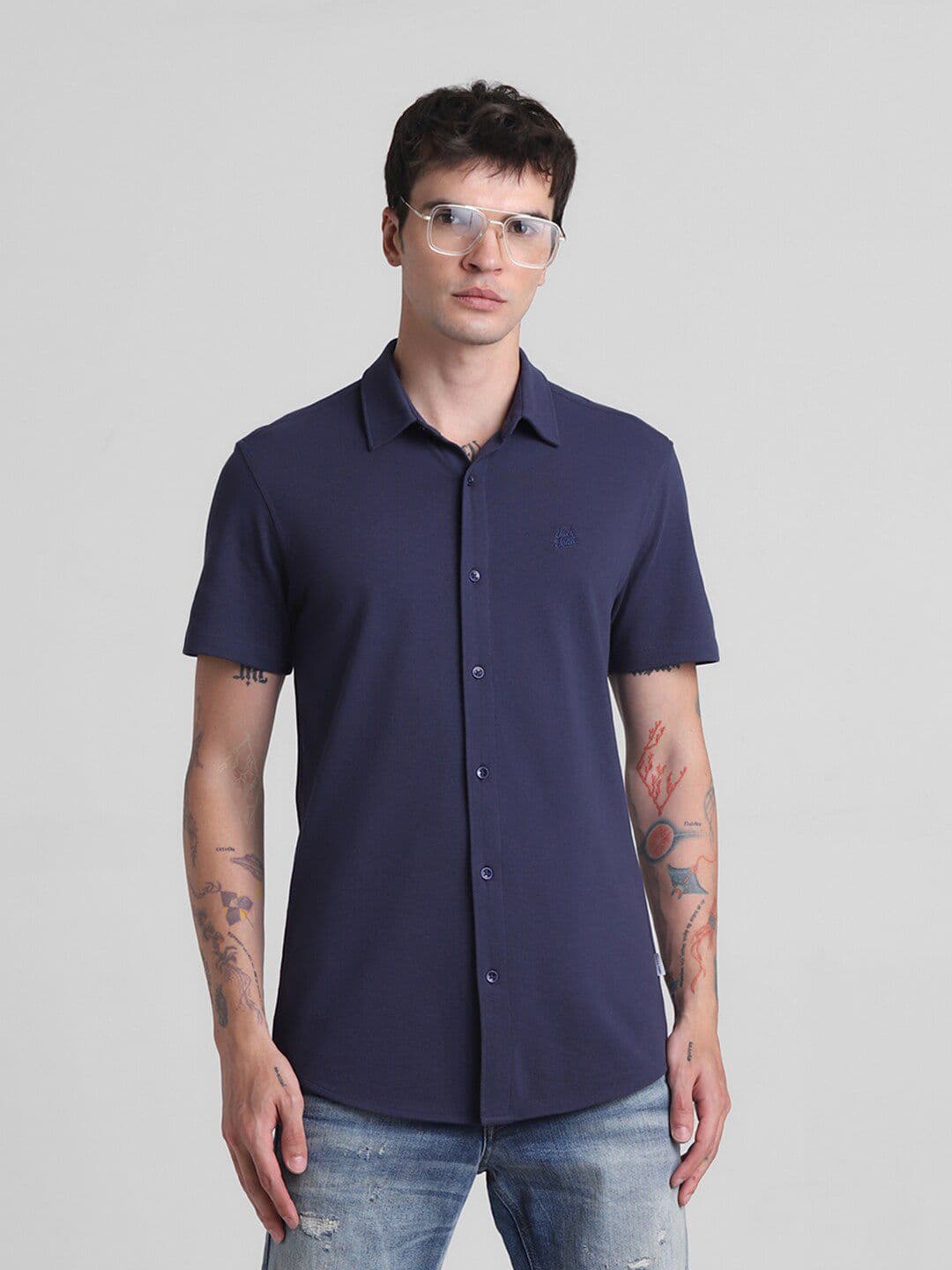 Jack & Jones Men Slim Fit Opaque Casual Shirt - view 1