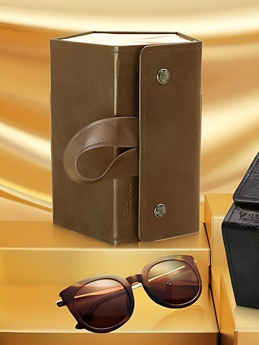 Cortina Brown Water Resistant 4 pockets Sunglass Organiser - view 1