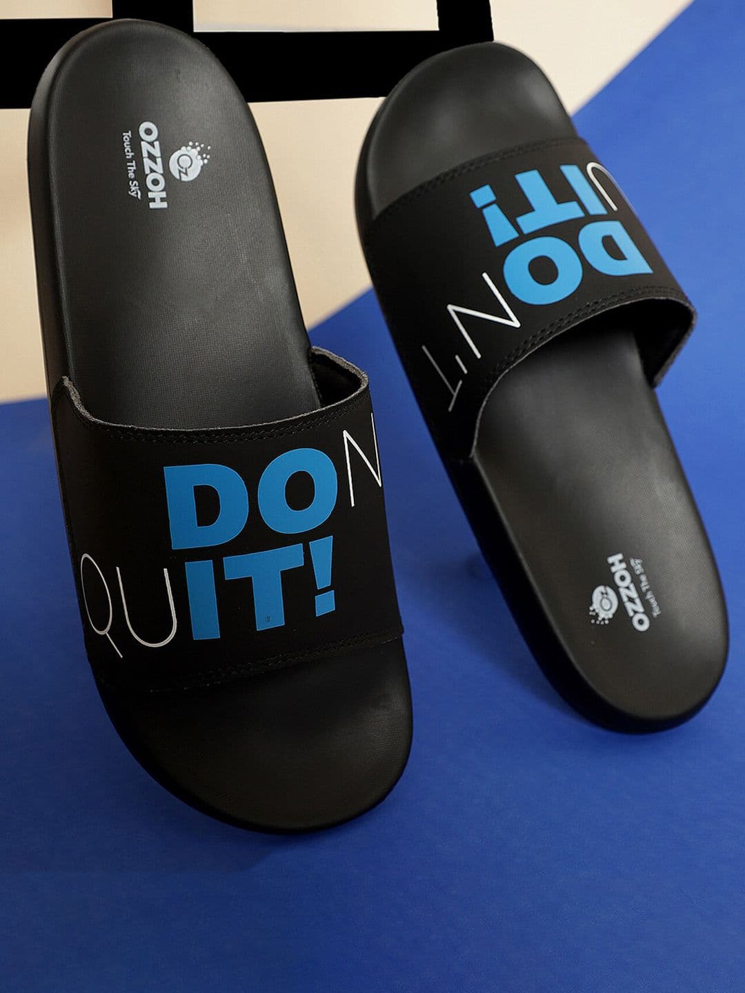 OZZOH Men Printed Sliders - view 1