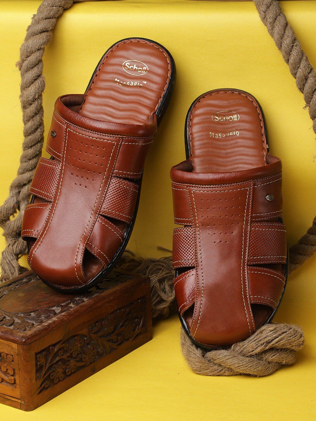 Scholl Leather Fisherman Sandals - view 1