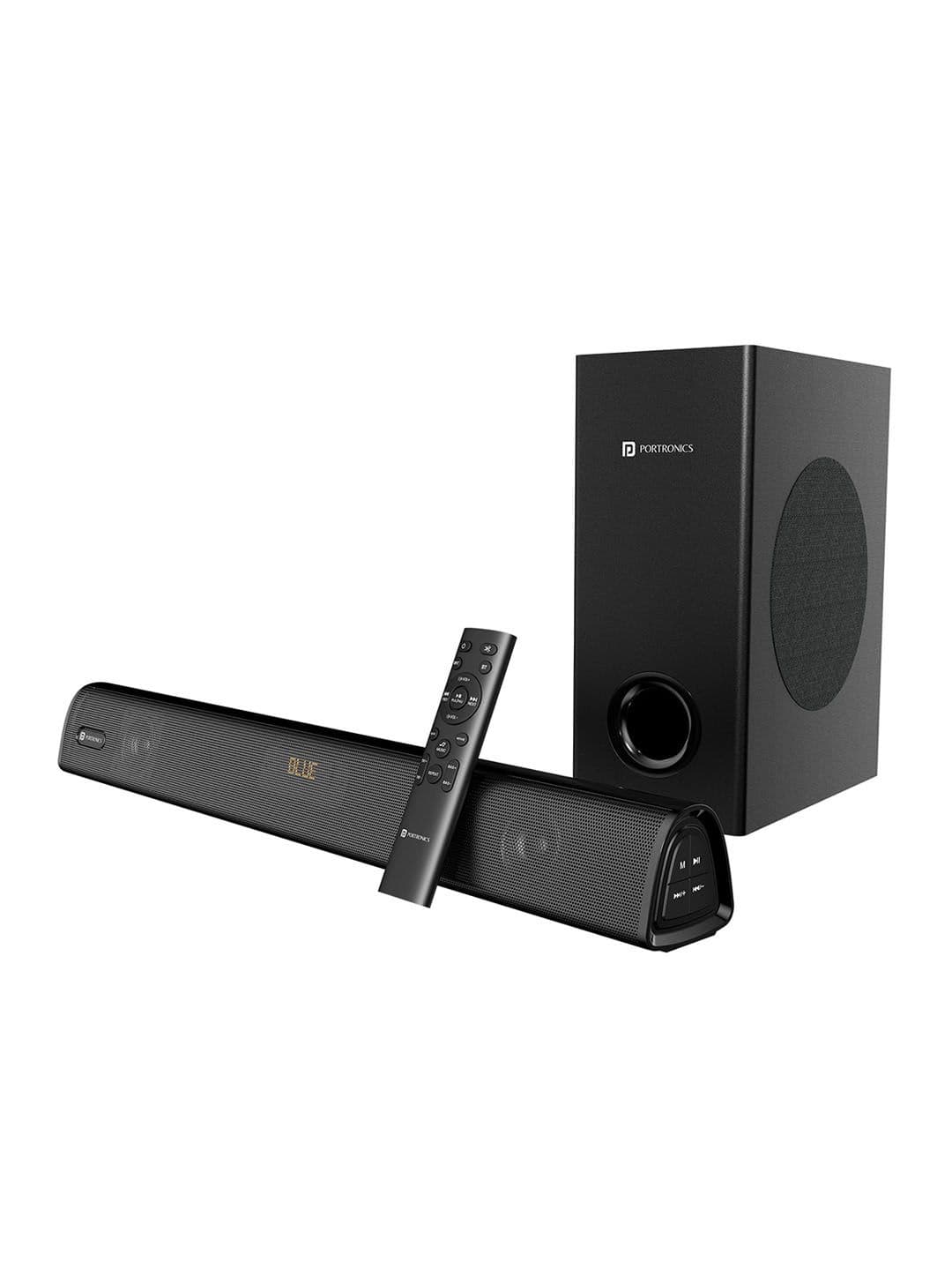 Portronics Pure Sound Pro X 80W Soundbar With Wired Subwoofer