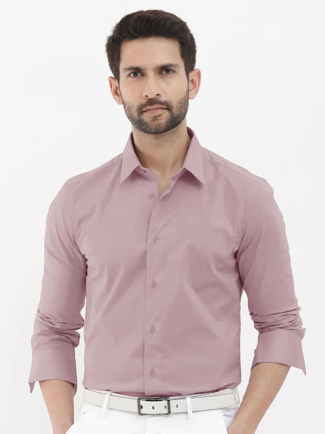 MISCHIEF MONKEY Classic Opaque Cotton Casual Shirt - view 1