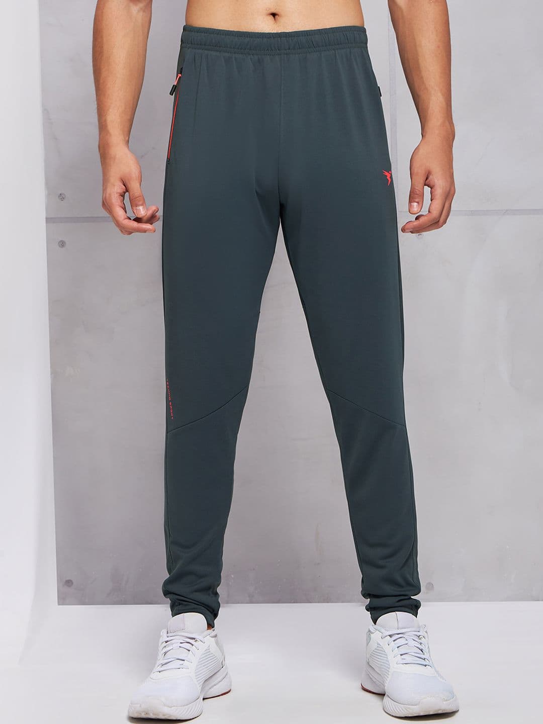 Technosport Men SS'24 Slim Fit Mid-Rise Antimicrobial Track Pants - view 1