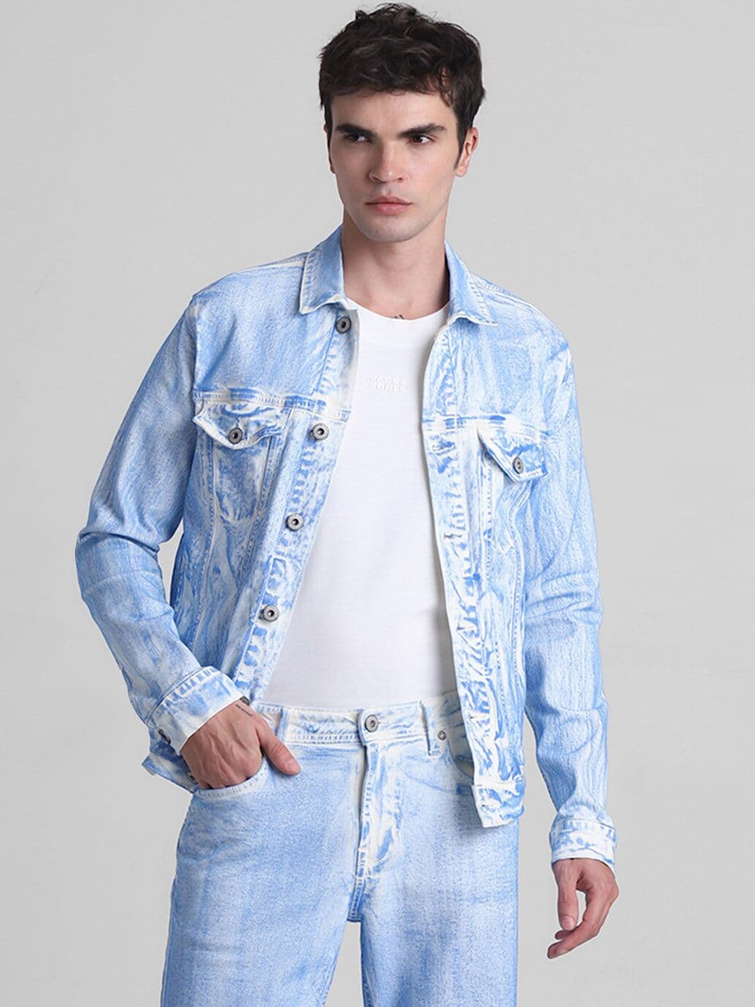 Jack & Jones Washed Denim Jacket - view 1