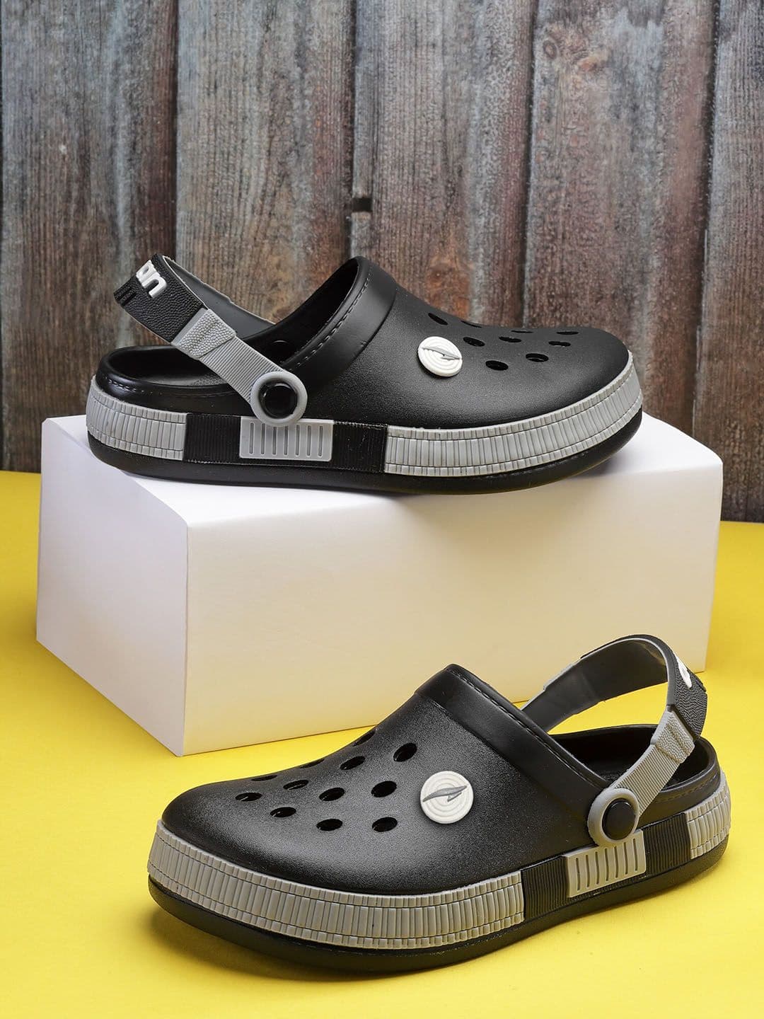 ASIAN Men Self Design Clogs - view 1