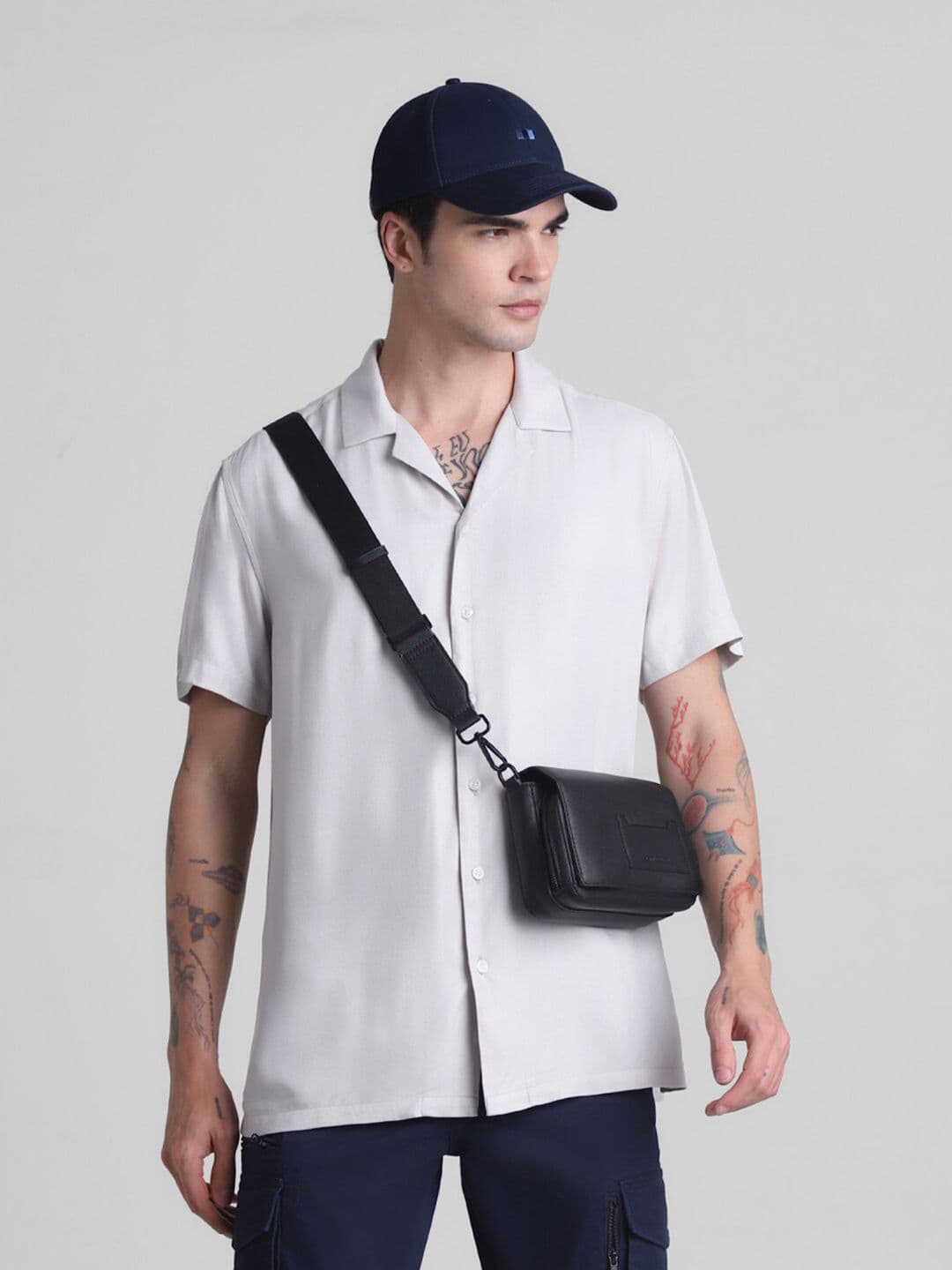 Jack & Jones Opaque Cuban Collar Casual Shirt - view 1