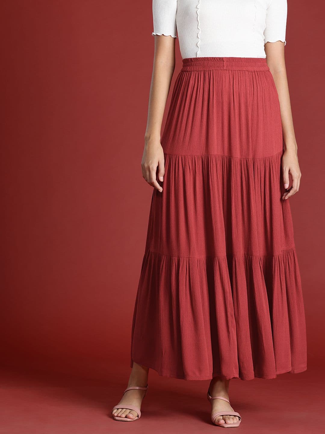all about you Tiered Maxi Skirt - view 1