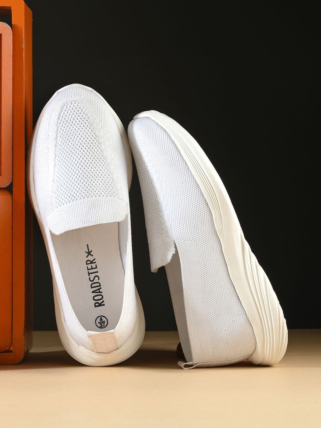 The Roadster Lifestyle Co. Women White Flyknit Running Comfortable Sports Shoes - view 1