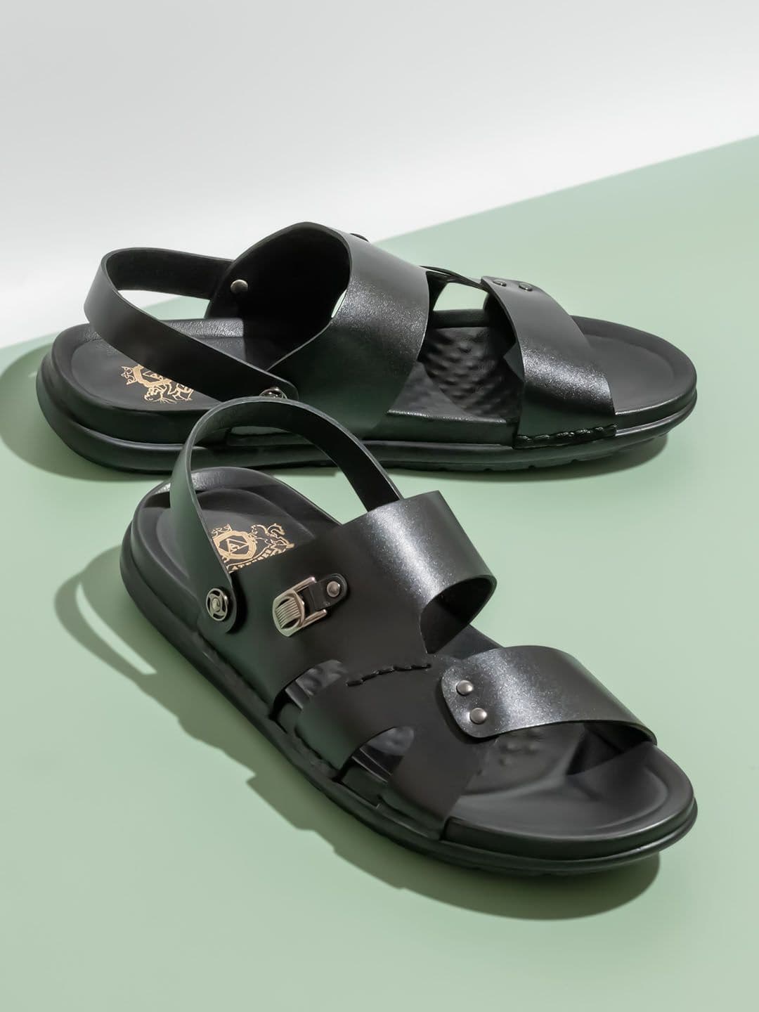 ATESBER by Inc.5 Men Leather Comfort Sandals - view 1