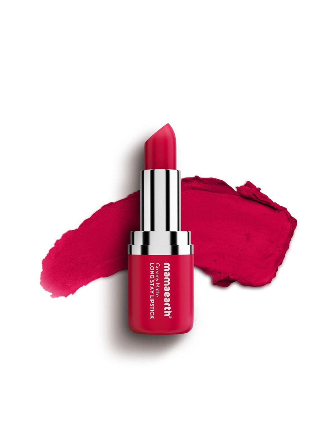 Mamaearth Creamy Matte Long Stay Lipstick With Murumuru Butter - 4.2g - Tulip Magenta - view 1
