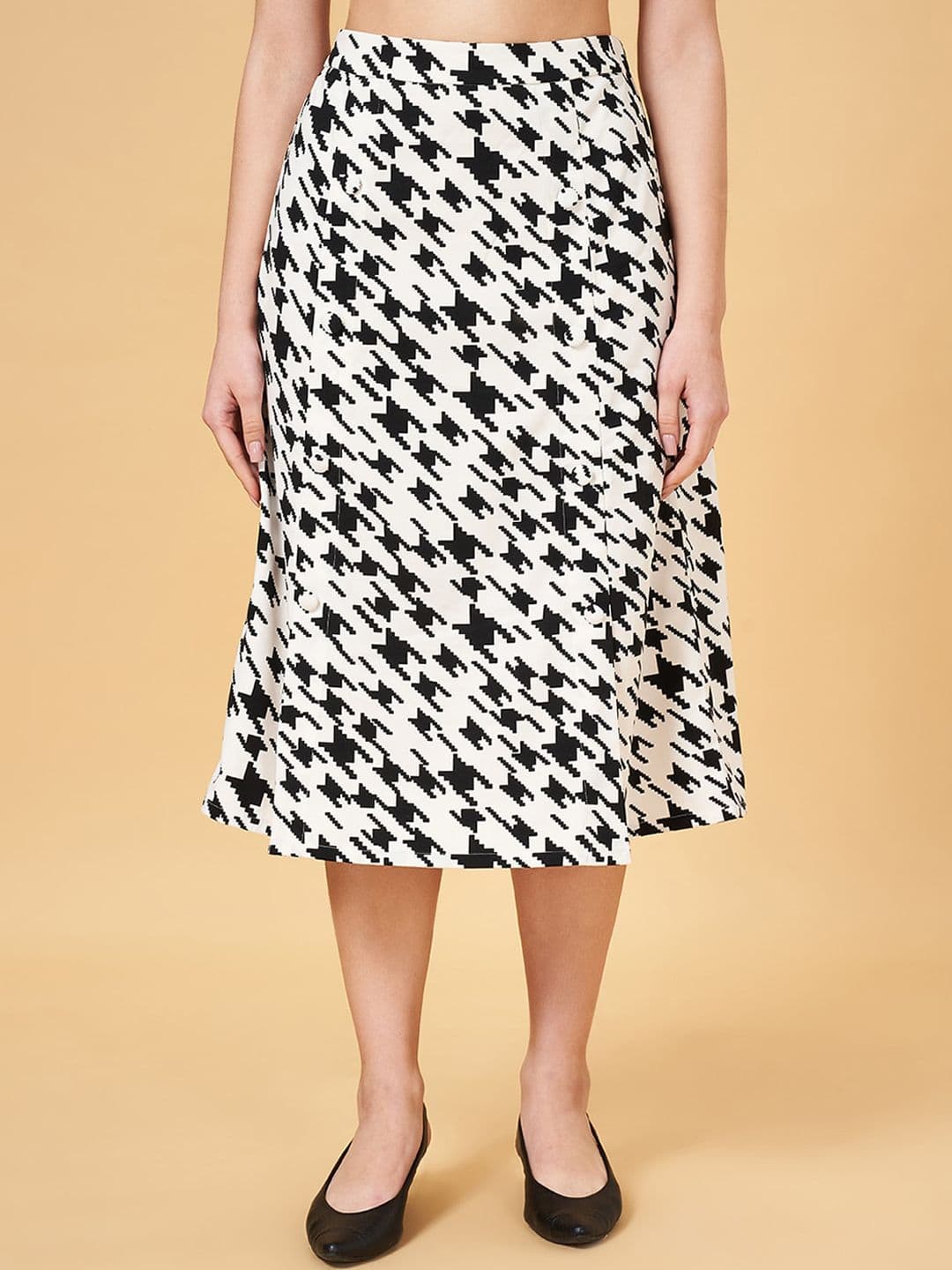 Annabelle by Pantaloons Abstract Printed A-Line Midi Skirt - view 1