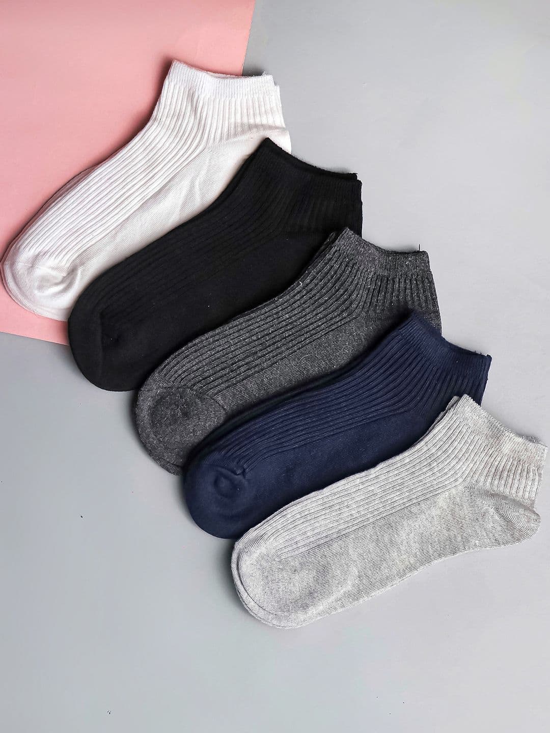 Brauch Pack Of 5 Cotton Patterned Ankle-Length Socks - view 1