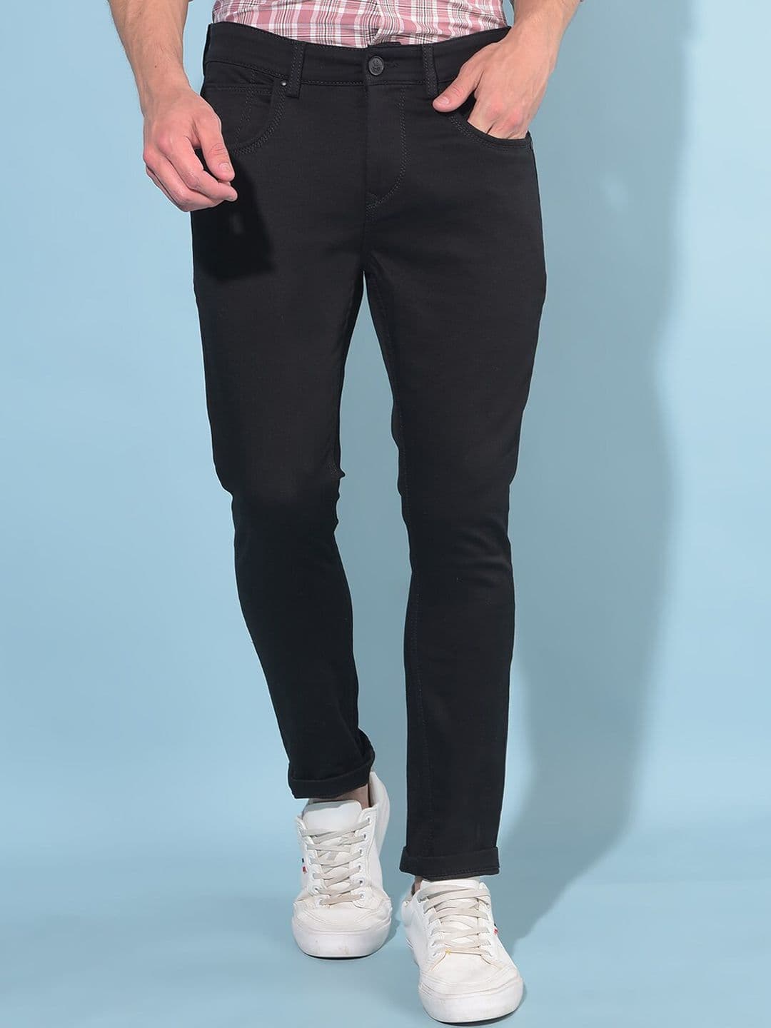 Crimsoune Club Men Skinny Fit Clean Look Stretchable Jeans - view 1
