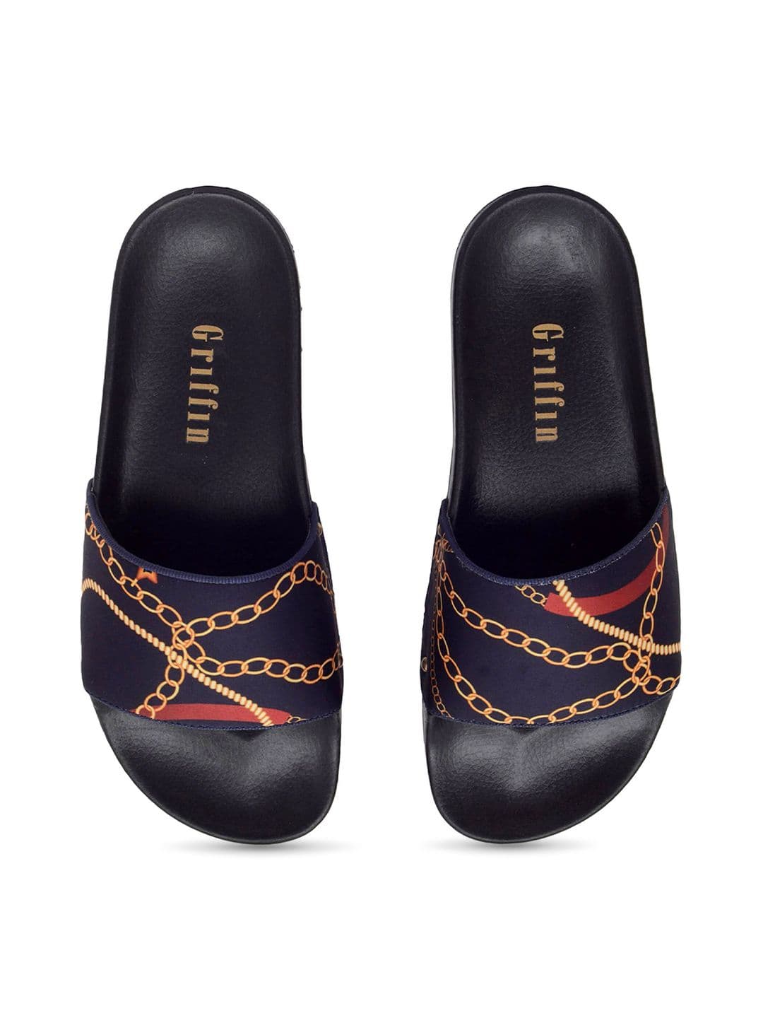 GRIFFIN Men Striped Sliders - view 1