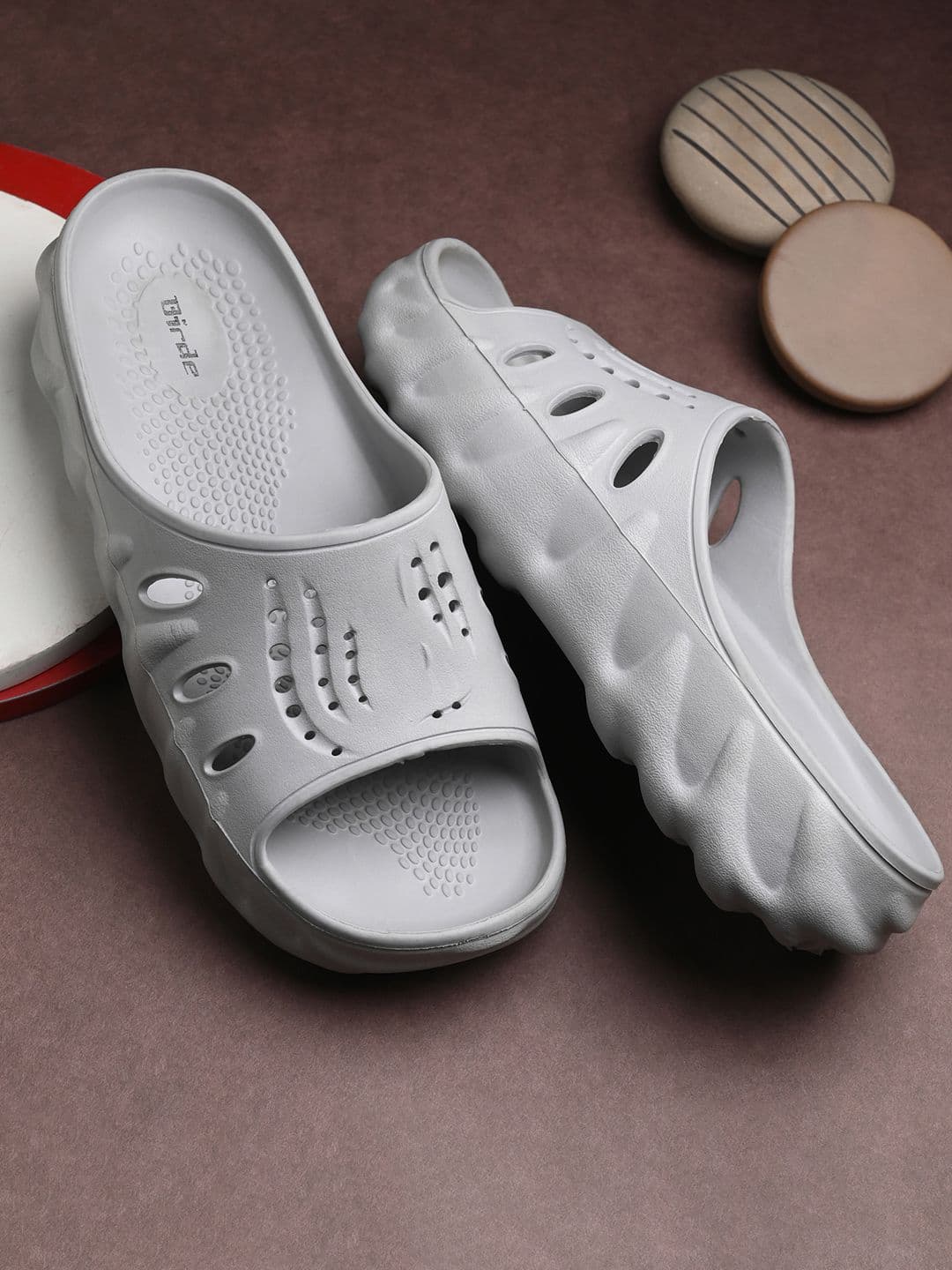 BIRDE Men Rubber Sliders - view 1