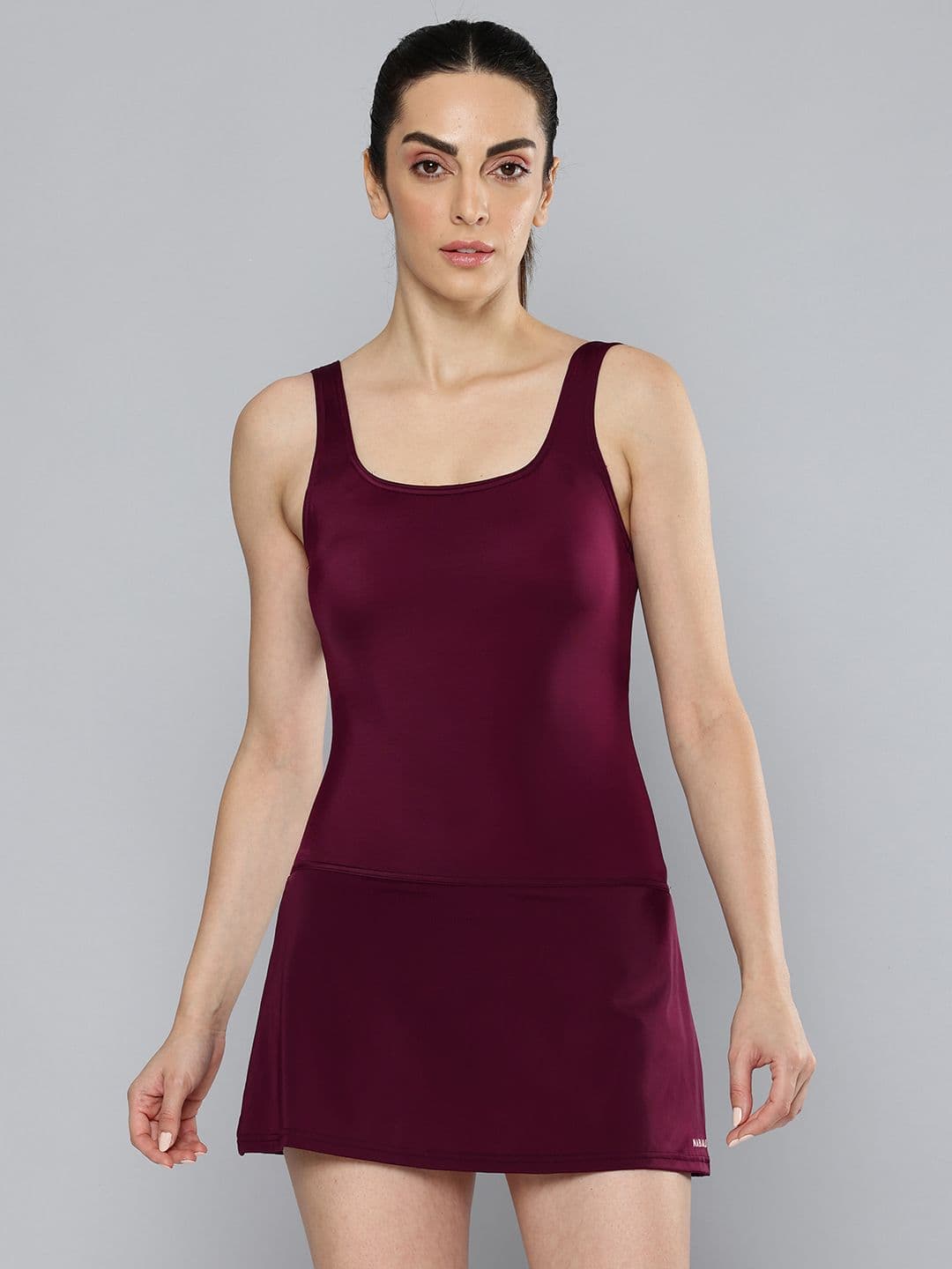 Decathlon Nabaiji - Women Purple Chlorine Resistance Quick-Dry One-Piece Swimsuits - view 1