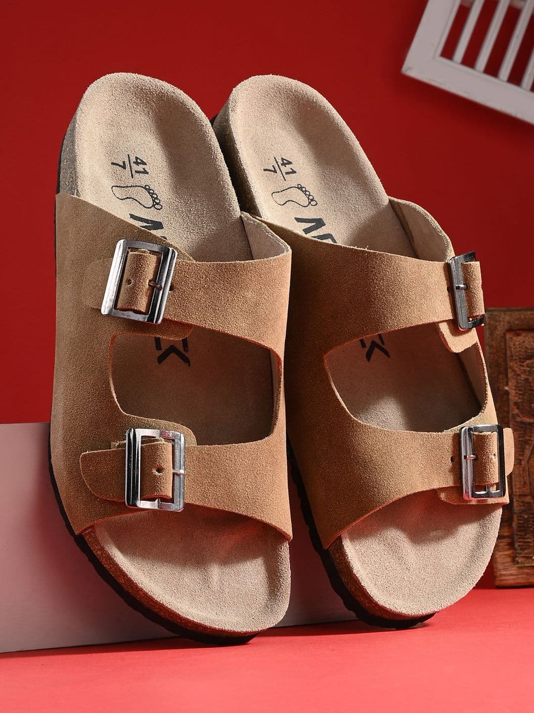 AfroJack Men Buckle Detailed Sliders - view 1