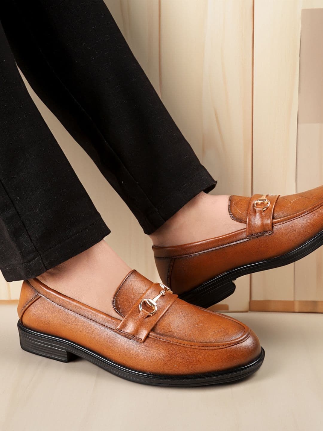 Bxxy Men Formal Buckle Slip-on Loafer Shoes - view 1