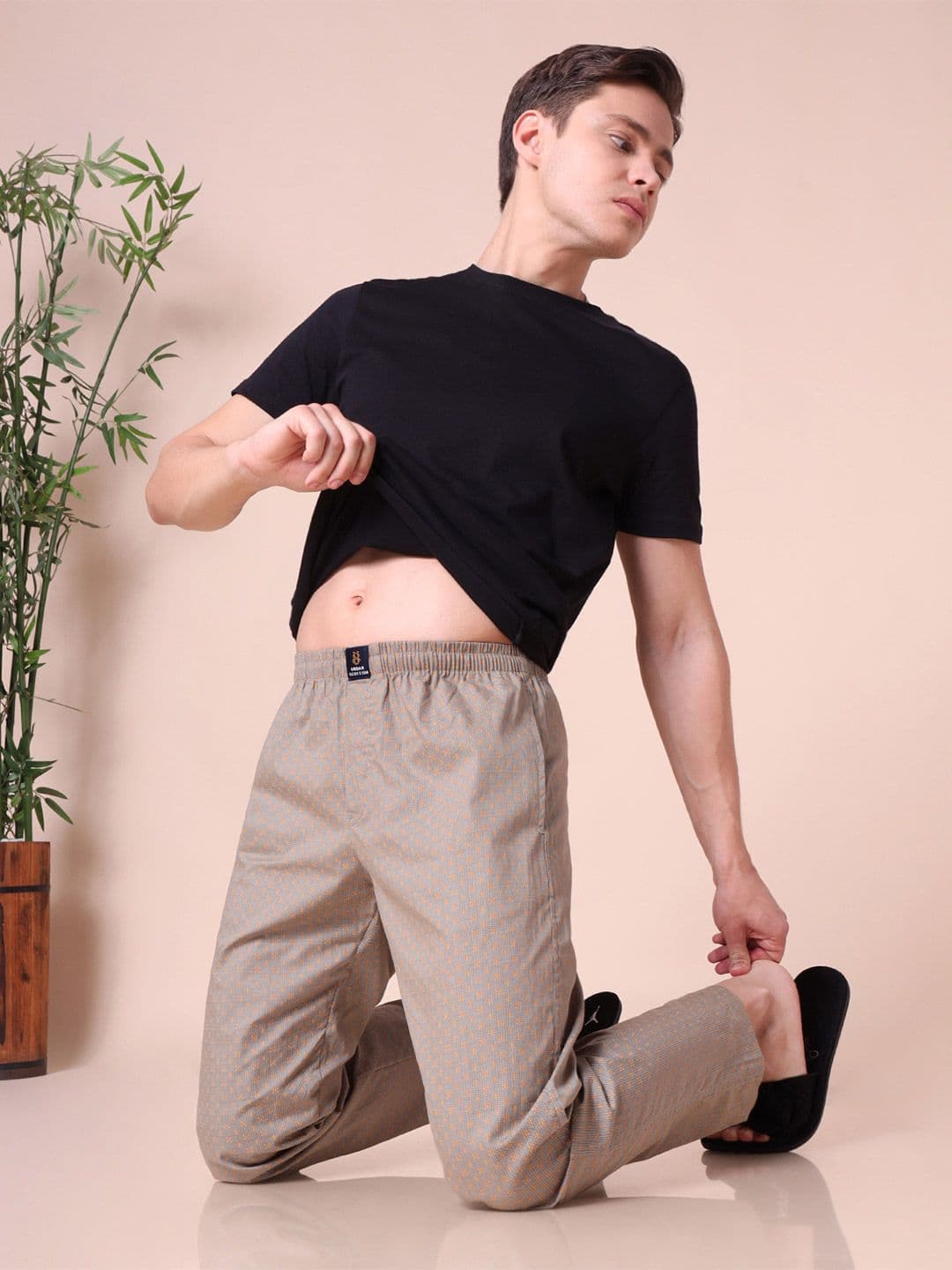 URBAN SCOTTISH Men Printed Pure Cotton Lounge Pants - view 1