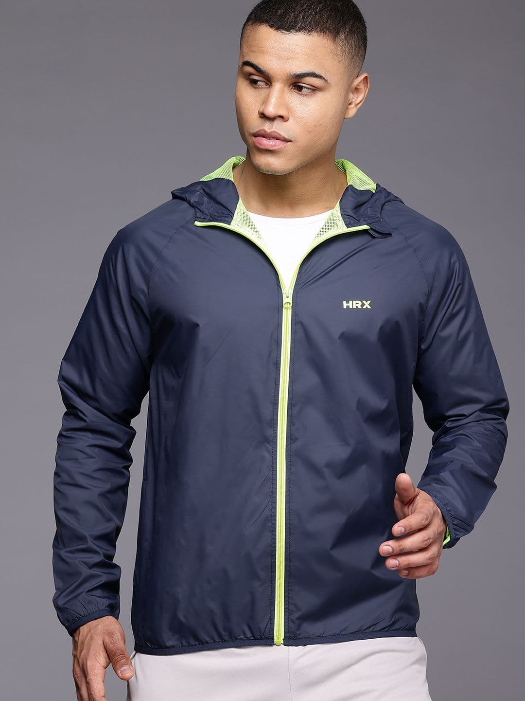 HRX by Hrithik Roshan Rapid-Dry Hooded Training Jacket - view 1