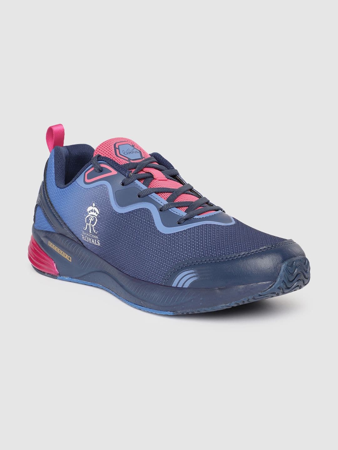 Campus X Rajasthan Royals Men Woven Design Running Shoes - view 1