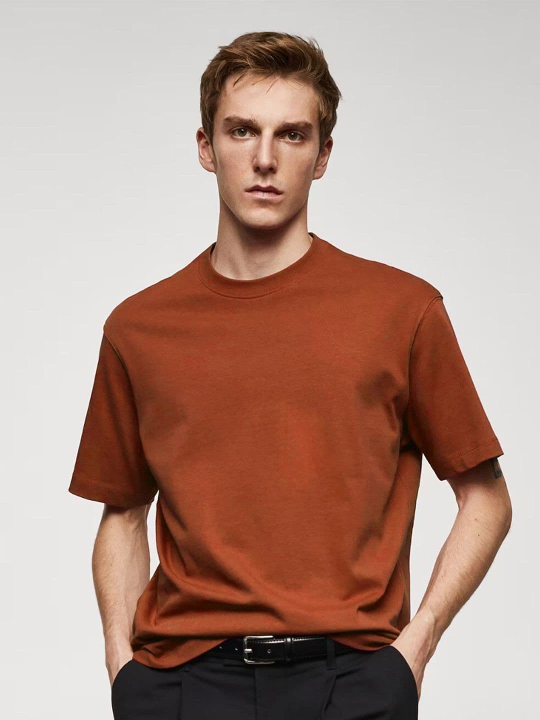 MISCHIEF MONKEY Round Neck Pure Cotton Oversized T-shirt - view 1