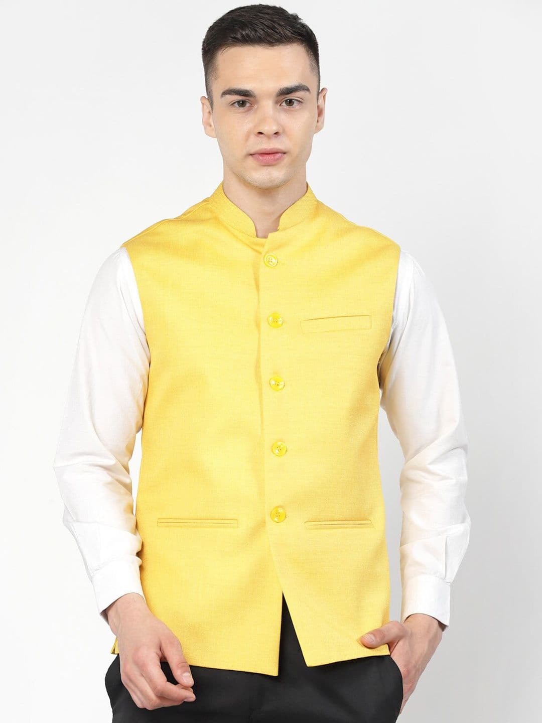 Badoliya & Sons Jute Cotton Nehru Jackets - view 1