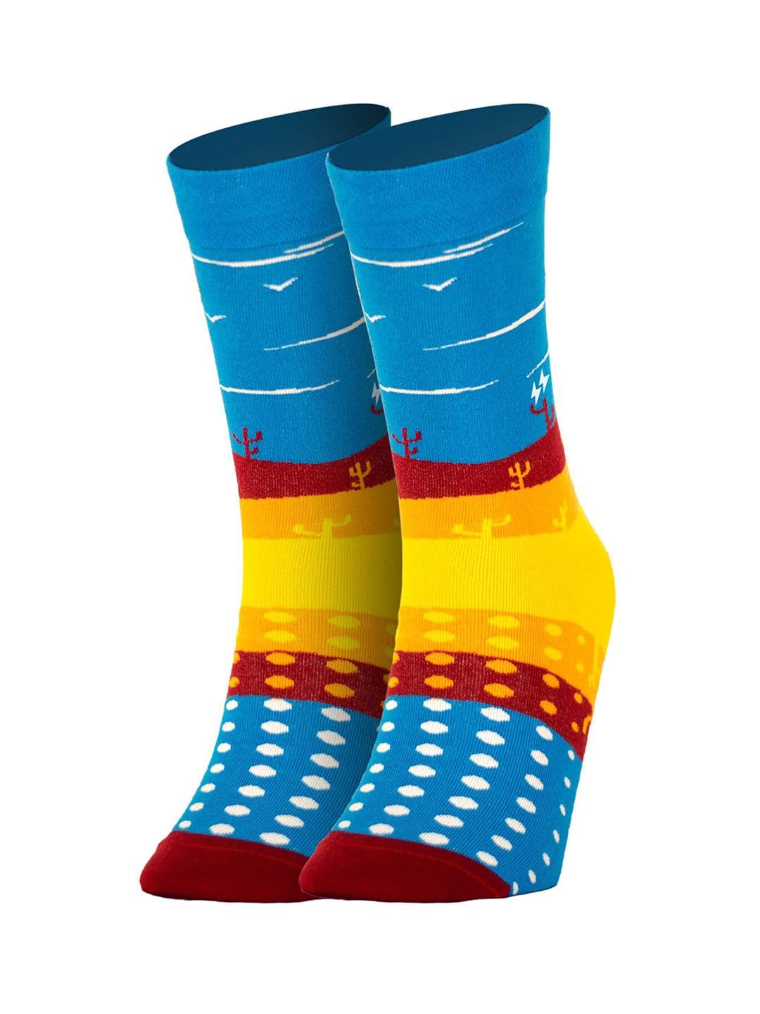 Papa Socks Dessert Havana Edition Patterned Calf-Length Cotton socks - view 1