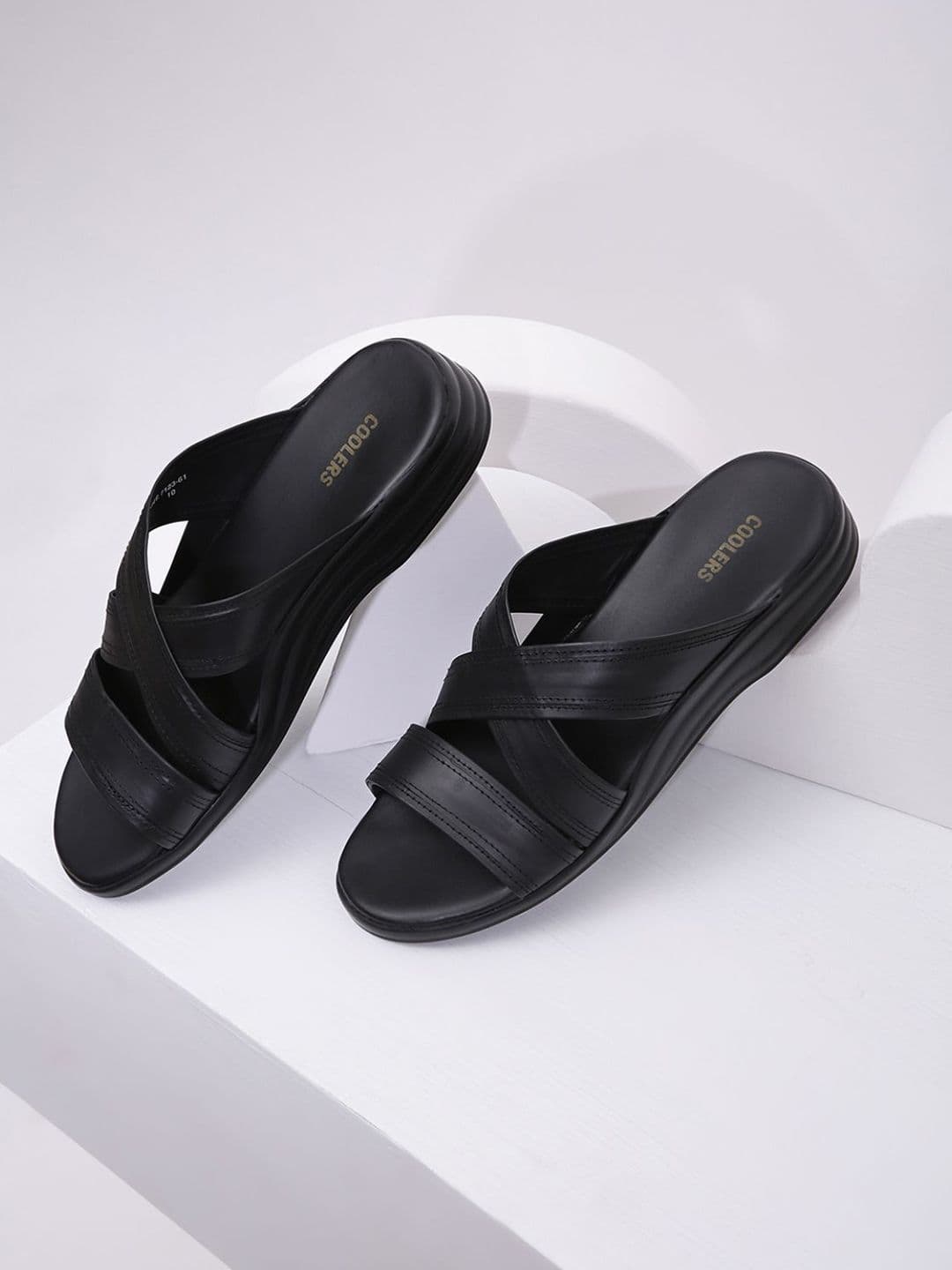 Liberty Men Leather Comfort Sandals - view 1