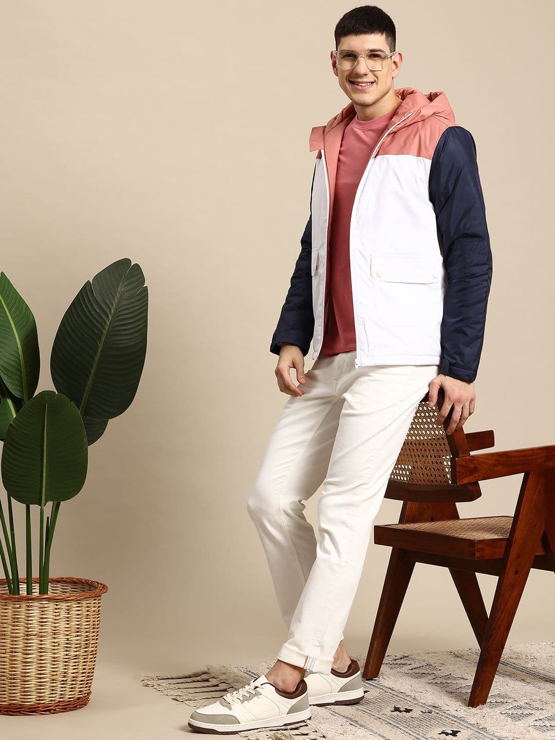 Mast & Harbour Hooded Padded Jacket - view 1