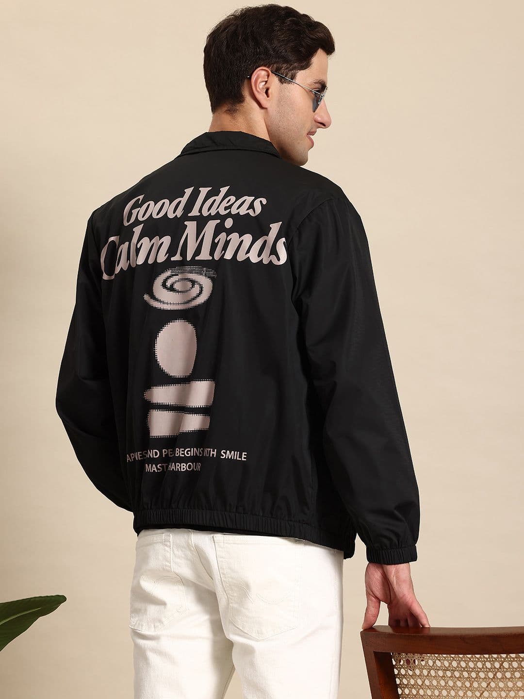 Mast & Harbour Back Typography Printed Tailored Jacket - view 1
