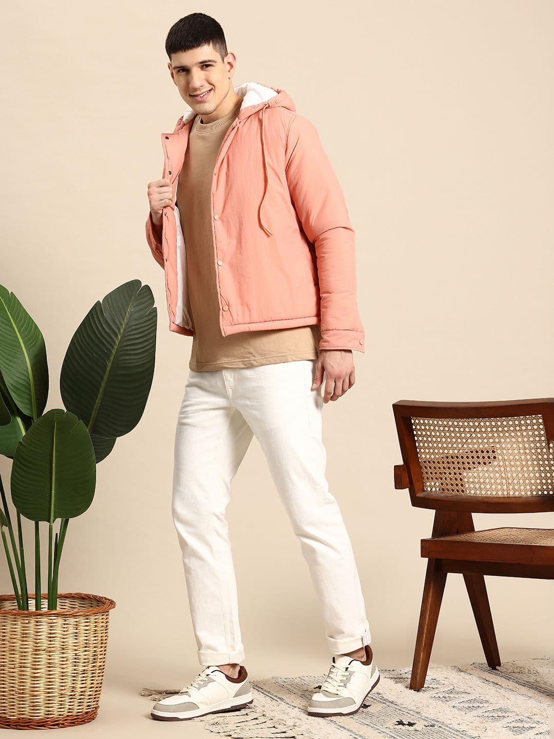 Mast & Harbour Hooded Padded Jacket - view 1