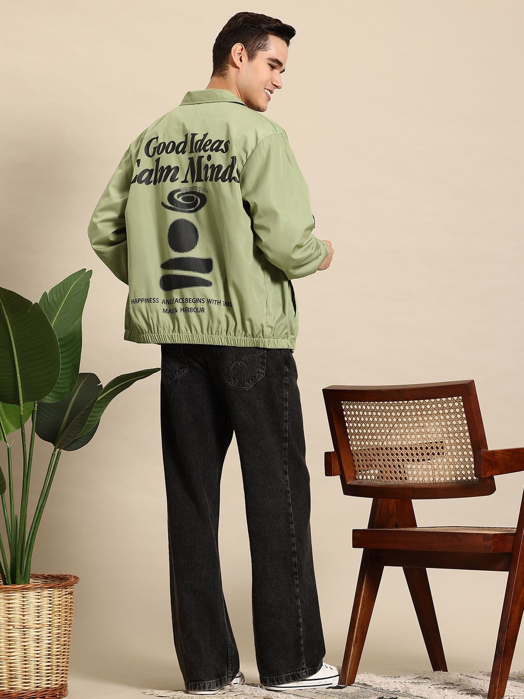 Mast & Harbour Typography Printed Tailored Jacket - view 1
