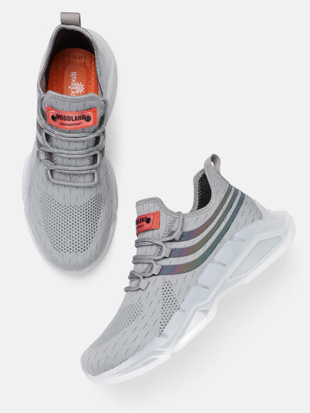 Woodland Men Mesh Woven Design Running Shoes - view 1