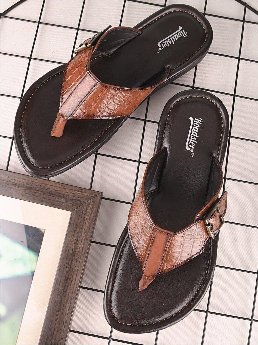 The Roadster Lifestyle Co. Men Tan Slip On Slippers - view 1