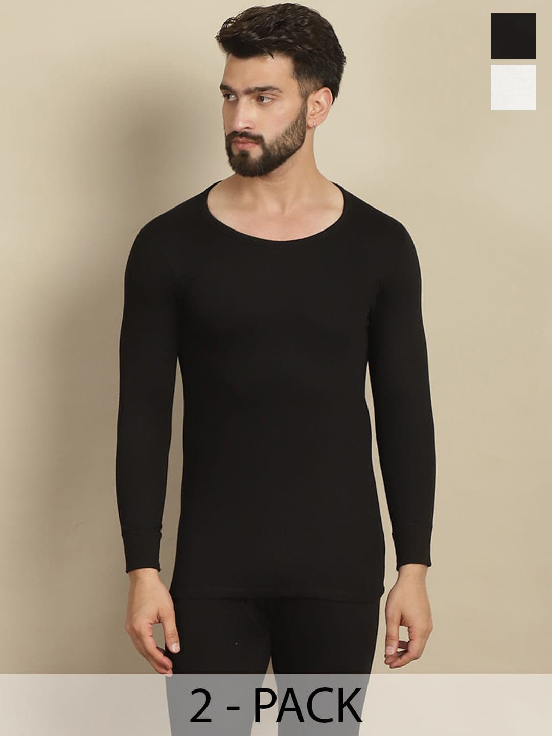 Aerowarm Pack Of 2 Round Neck Long Sleeves Thermal T-shirt - view 1