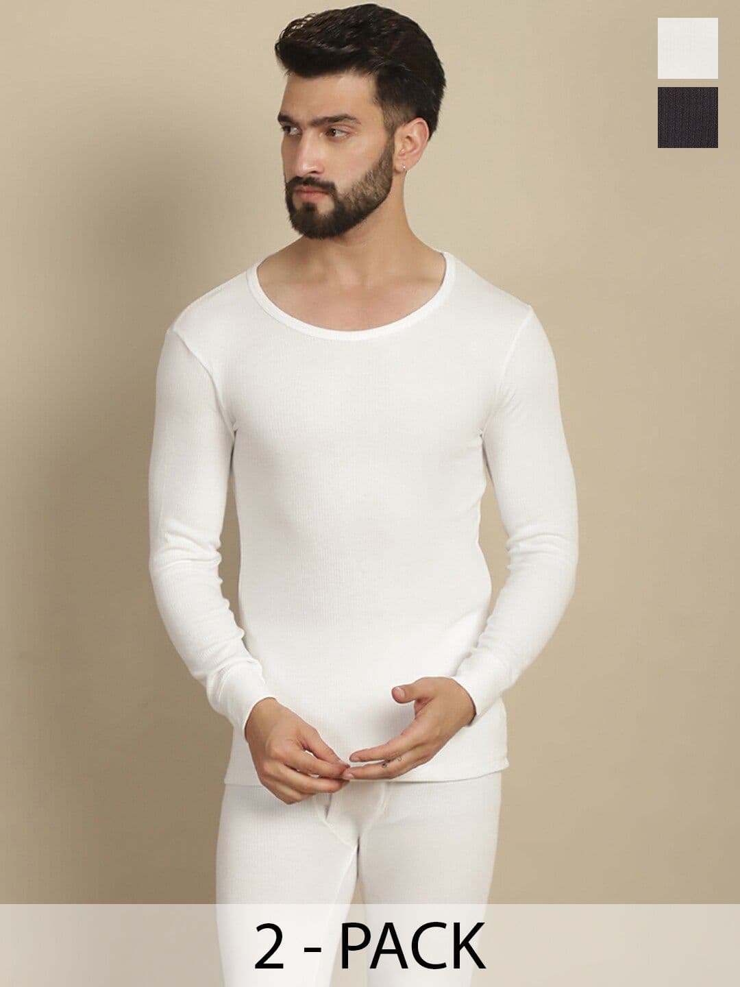 Aerowarm Pack Of 2 Round Neck Long Sleeves Thermal T-shirt - view 1