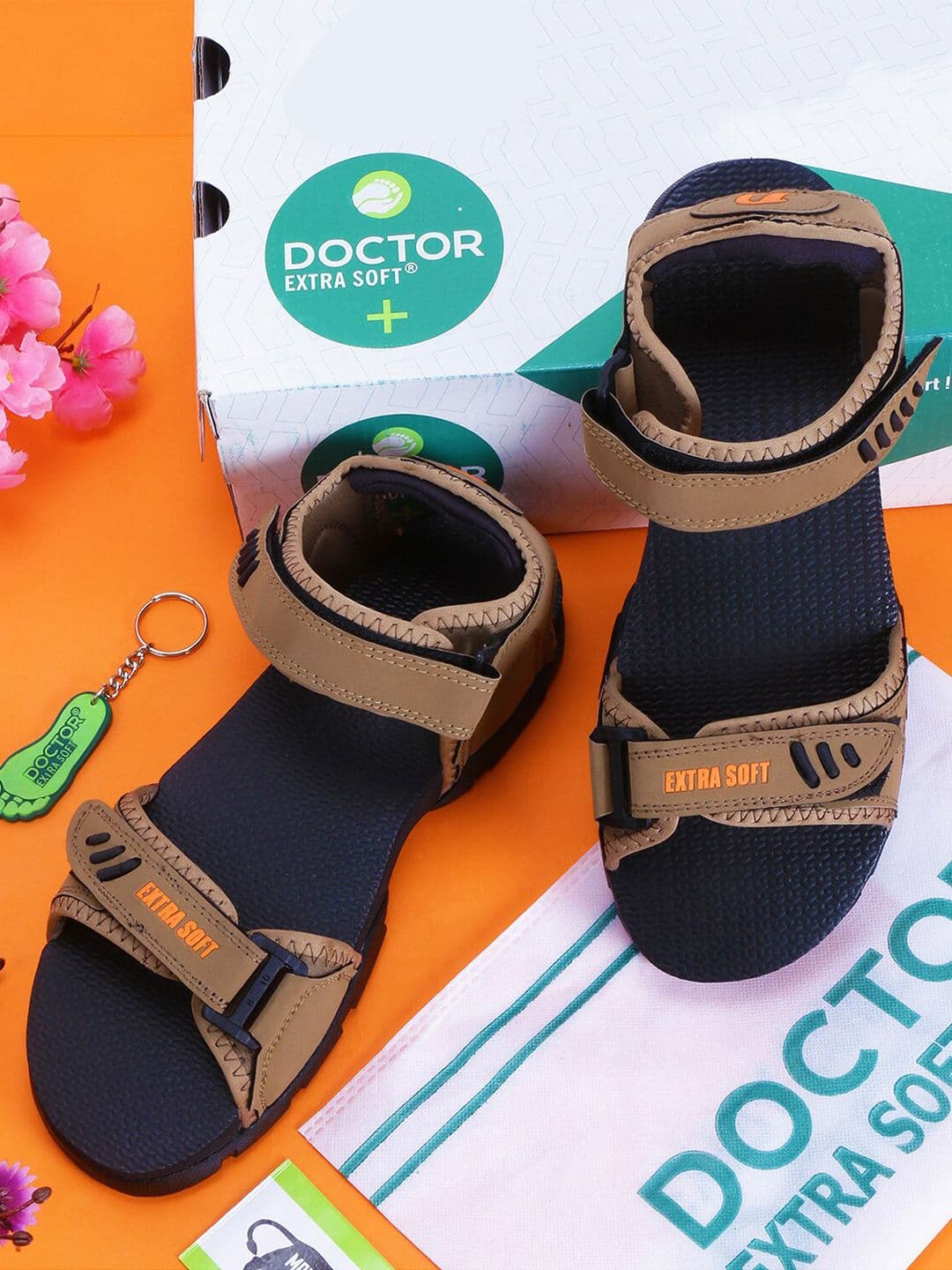DOCTOR EXTRA SOFT Men Textured Sports Sandals - view 1