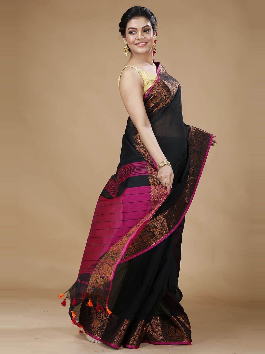 SLAGHA Zari Silk Cotton Saree - view 1