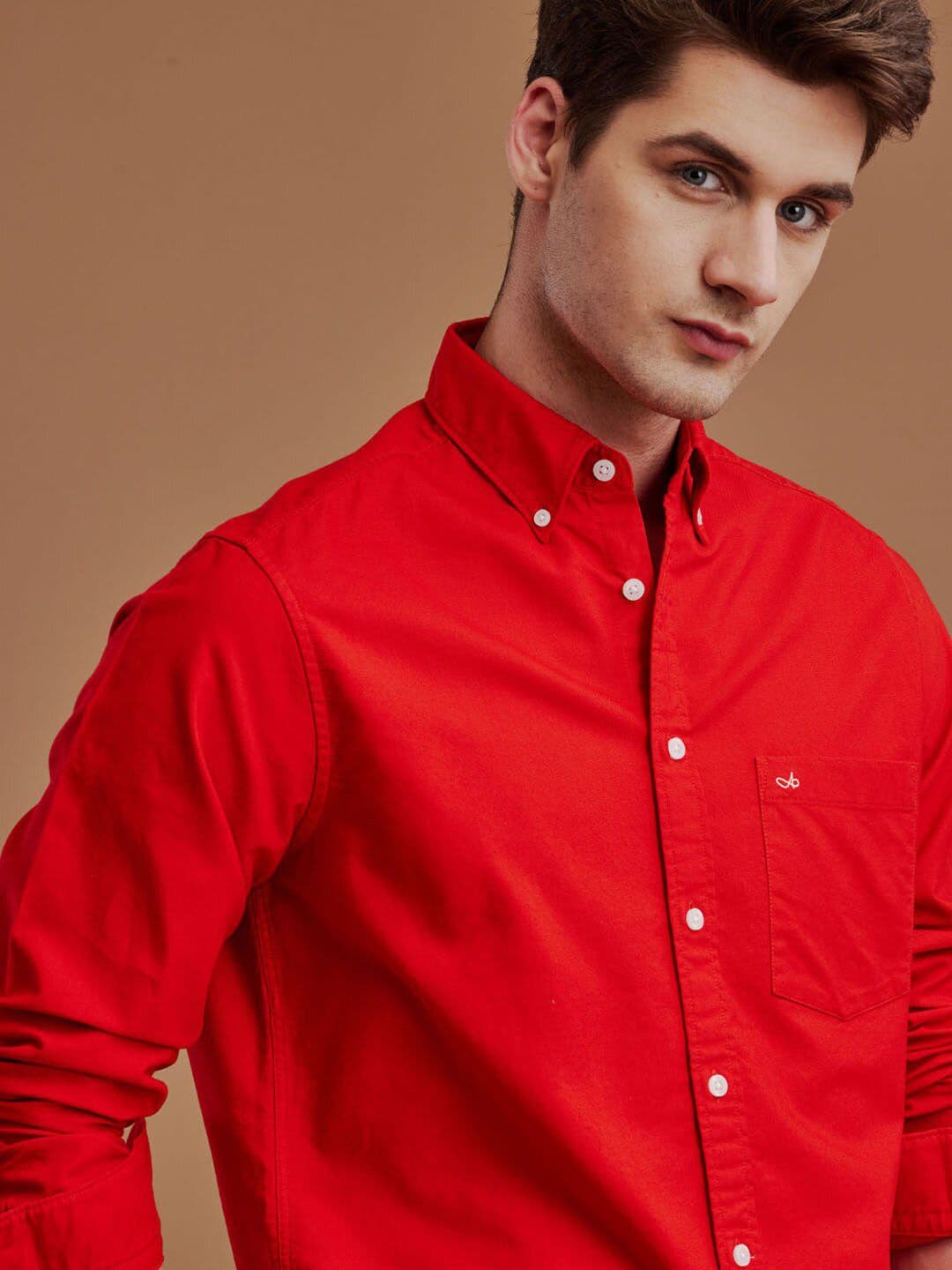 Aldeno Button-Down Collar Cotton Casual Shirt - view 1