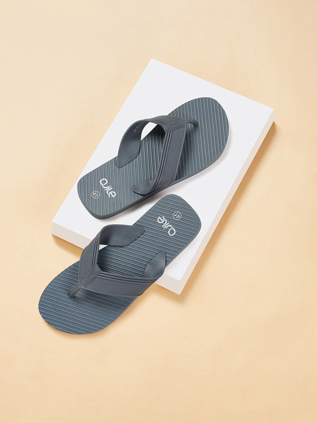 Ajile by Pantaloons Men Striped Thong Flip-Flops - view 1