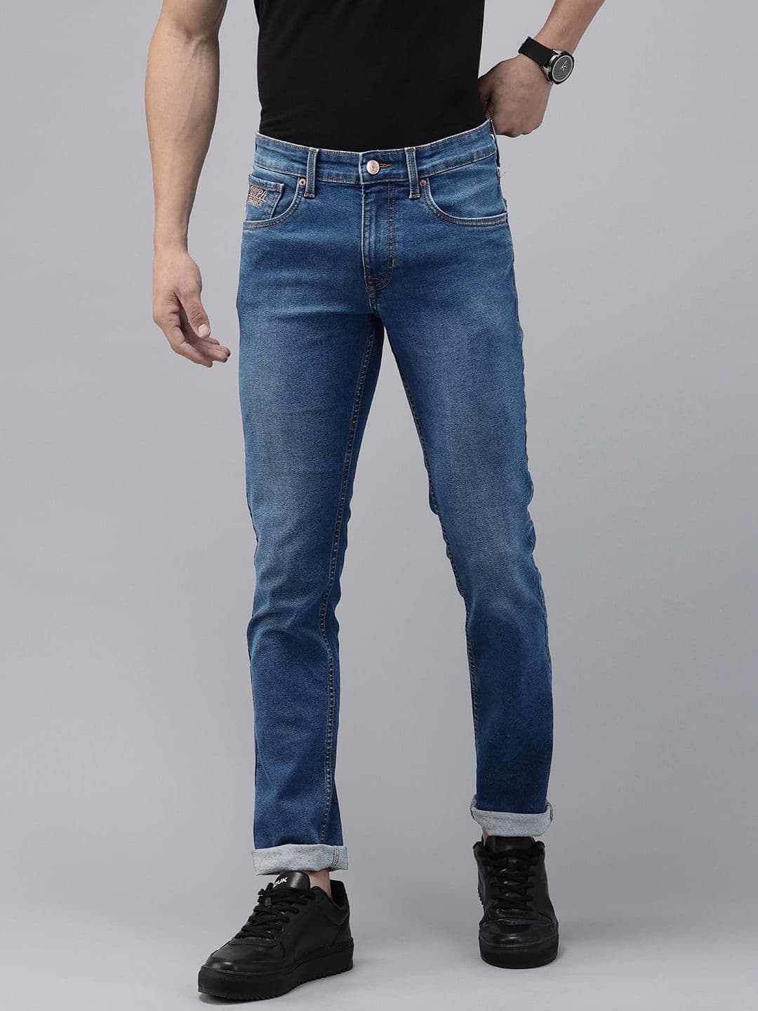 U.S. Polo Assn. Denim Co. Men Regallo Skinny Fit Light Fade Stretchable Jeans - view 1