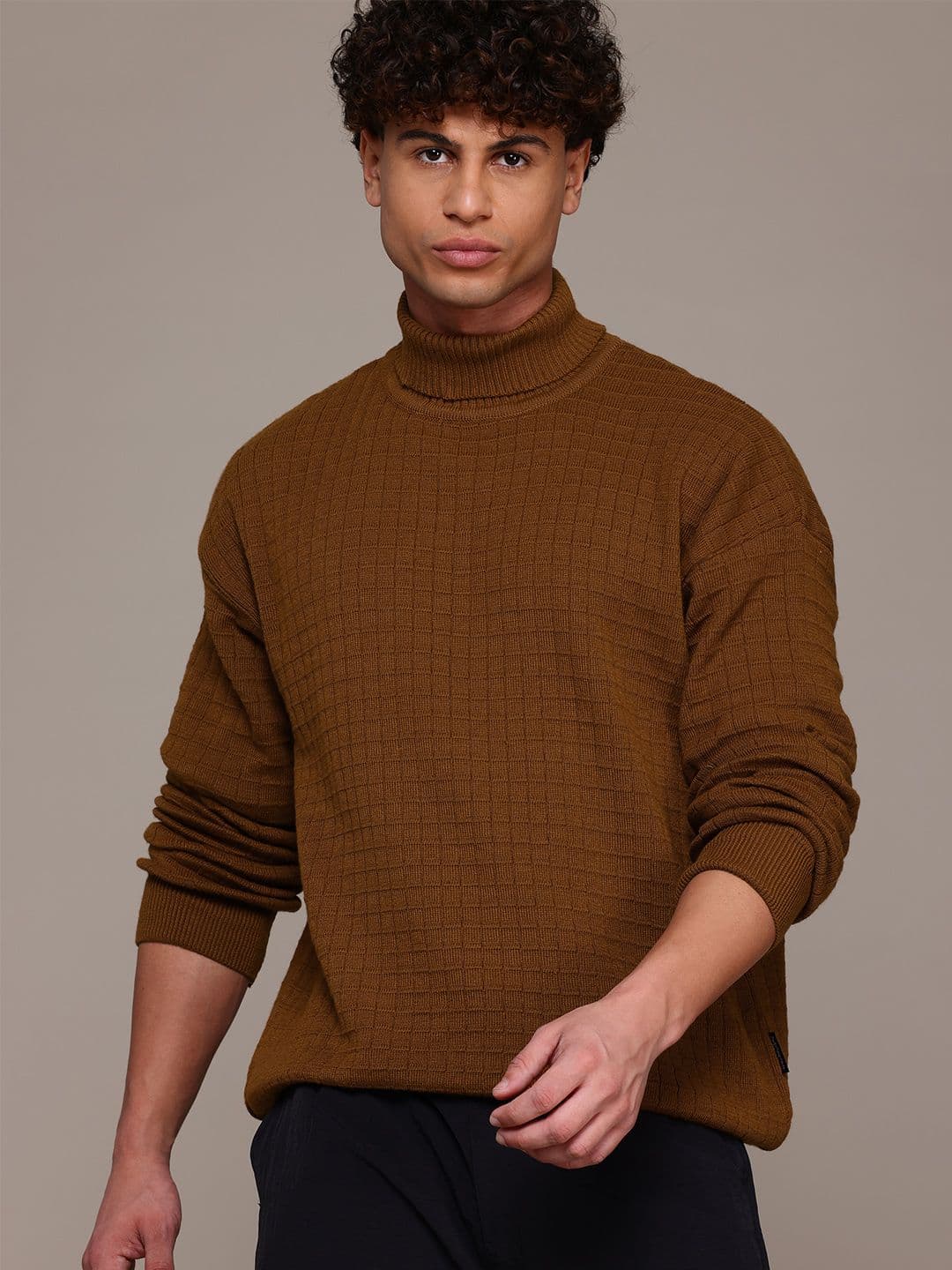 The Roadster Lifestyle Co. Self-Checked Longline Pullover - view 1