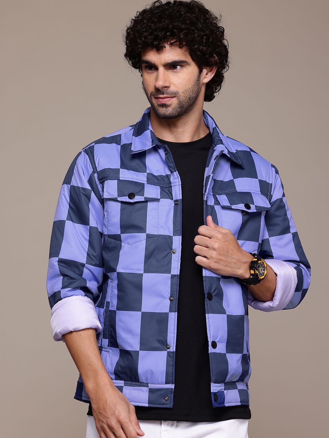 The Roadster Lifestyle Co. Checked Padded Jacket - view 1