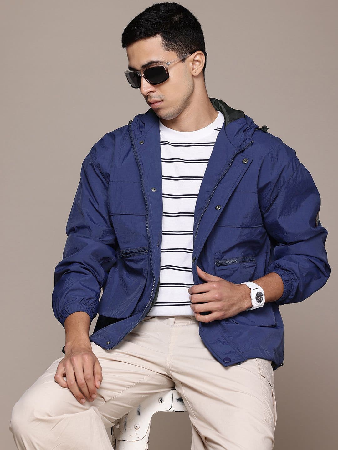 The Roadster Lifestyle Co. Hooded Tailored Jacket - view 1