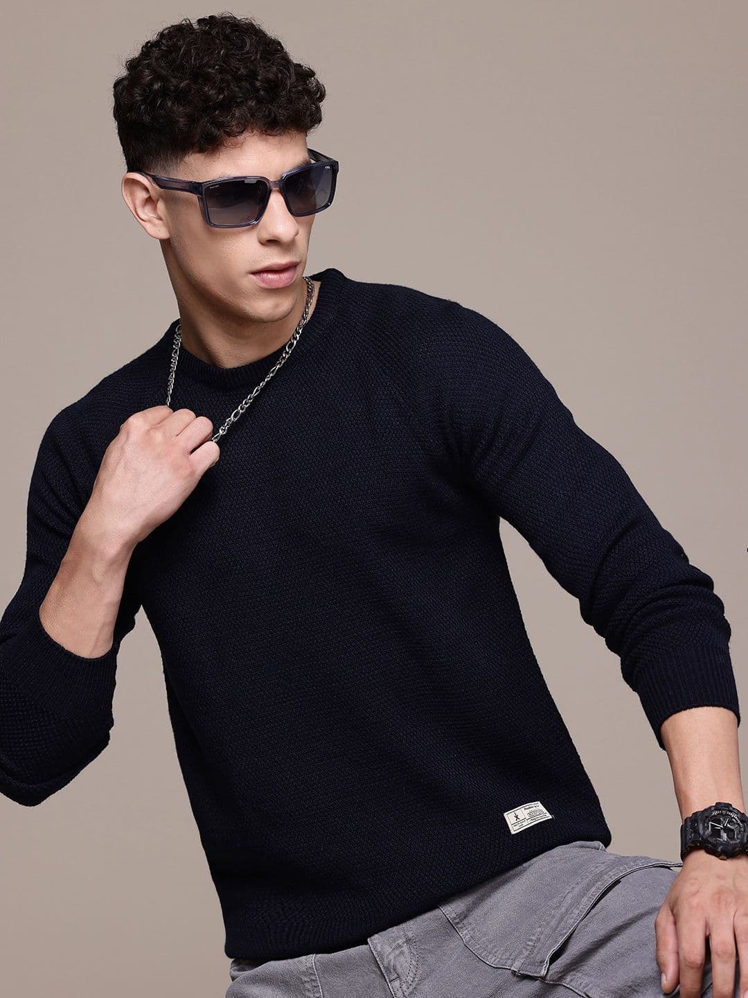 The Roadster Lifestyle Co. Men Acrylic Pullover - view 1